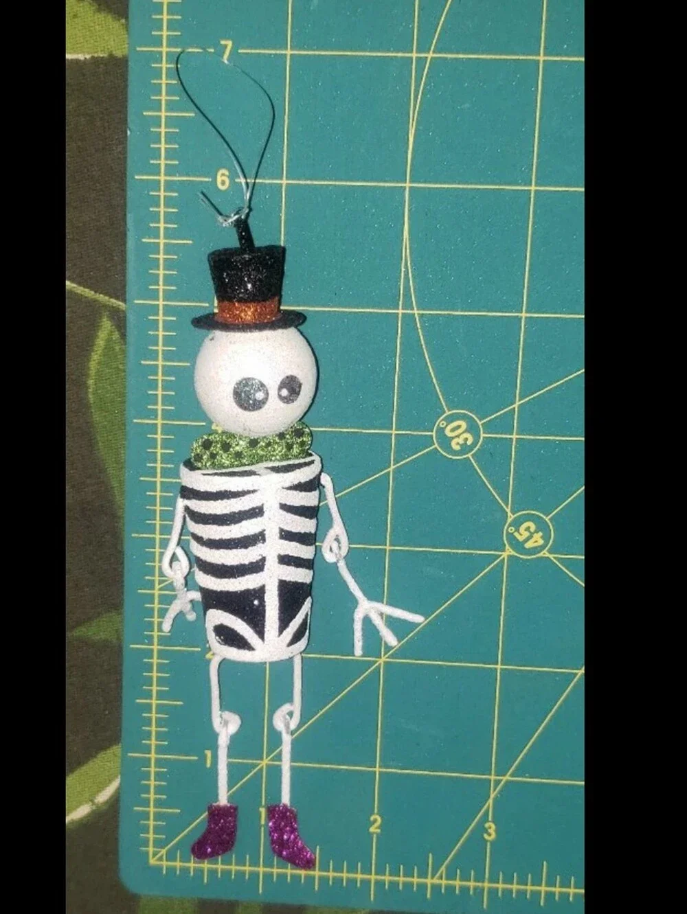 Pier One Day Of The Dead, Dia De Los Muertos Glitter Ornament